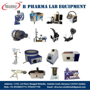 b pharma lab equipment